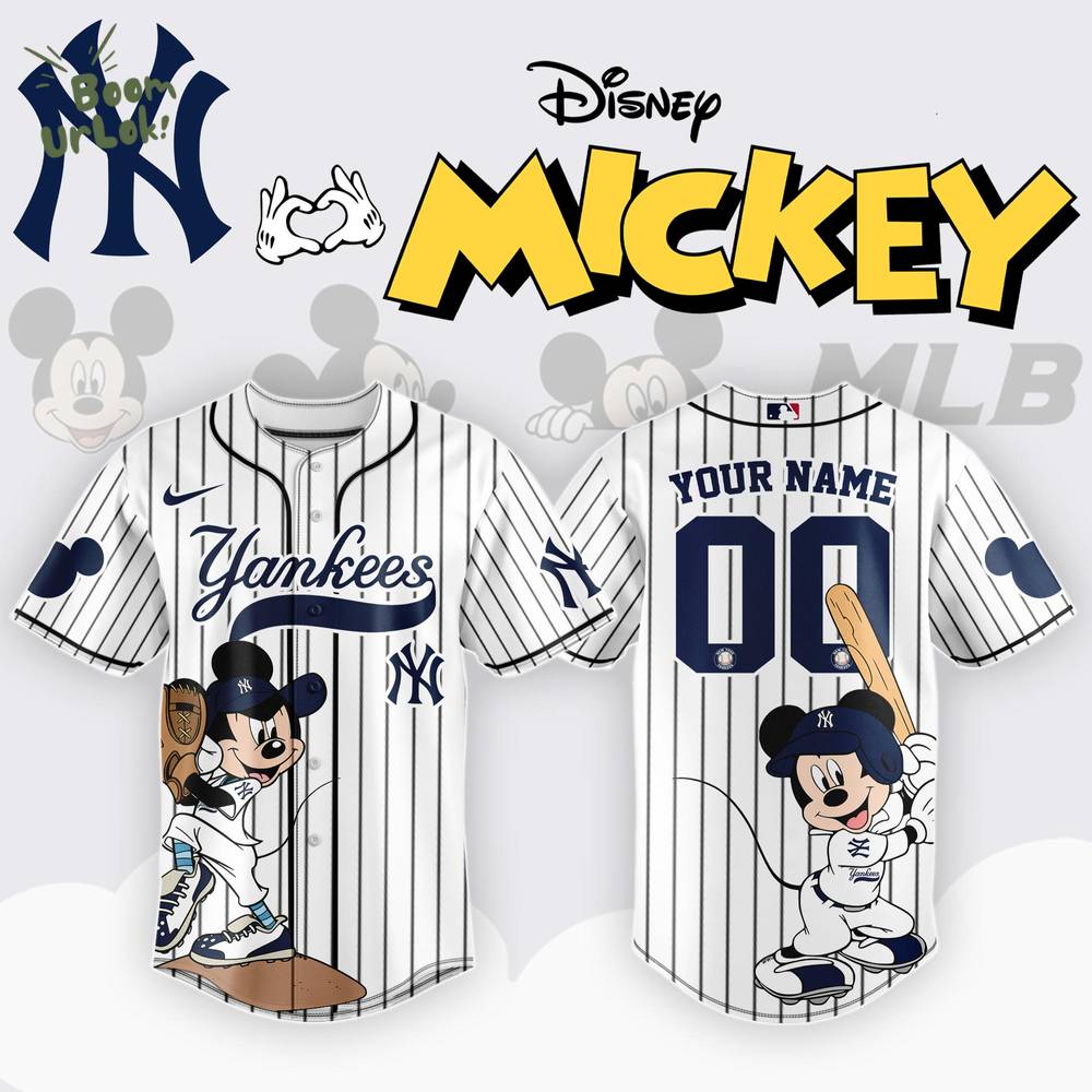 New York Yankees x Mickey Mouse Baseball Jersey Editions Limited New York Yankees x Mickey Mouse Baseball Jersey Editions Limited