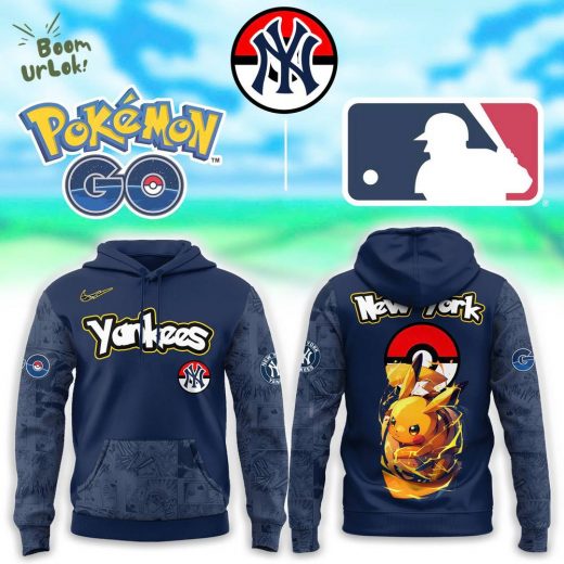 New York Yankees x Pokemon Go Pikachu Hoodie