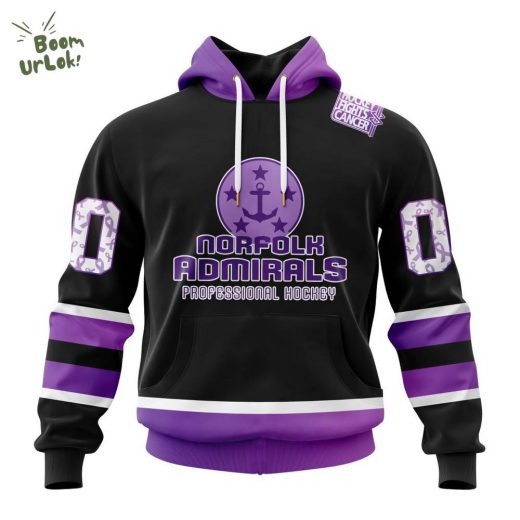 Norfolk Admirals Cancer Awareness Team Edition Hoodie 2025