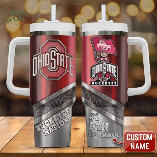 Personalized For Fan Ohio State Buckeyes Nation Football 40oz Stanley Tumbler