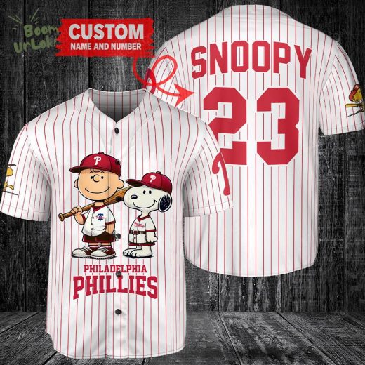 Philadelphia Phillies Peanuts Snoopy Baseball Jersey