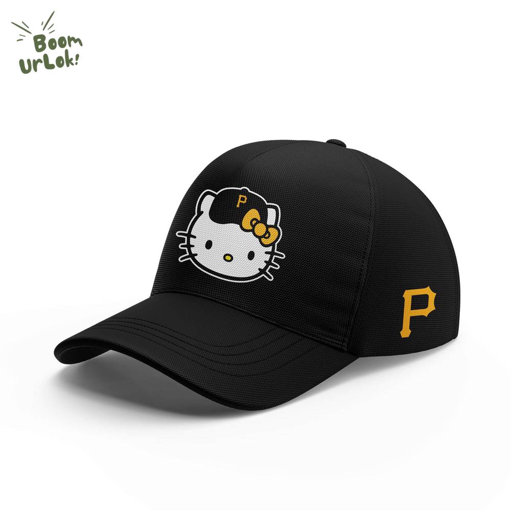 Pittsburgh Pirates X Hello Kitty Version 2025 Black Hat Pittsburgh Pirates X Hello Kitty Version 2025 Black Hat