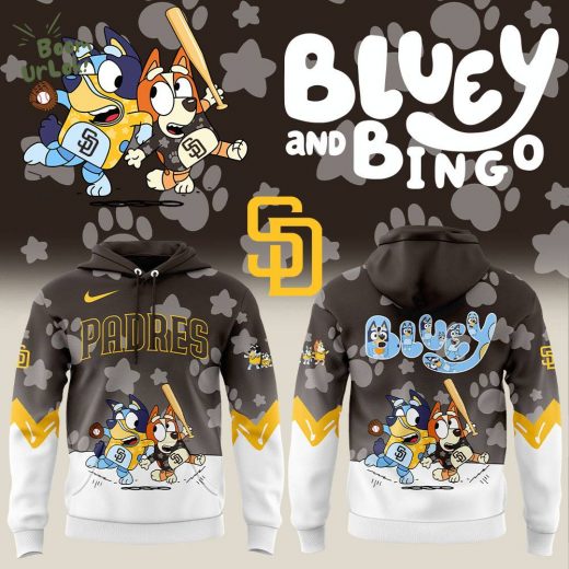 San Diego Padres x Bluey and Bingo Brown Hoodie 2025