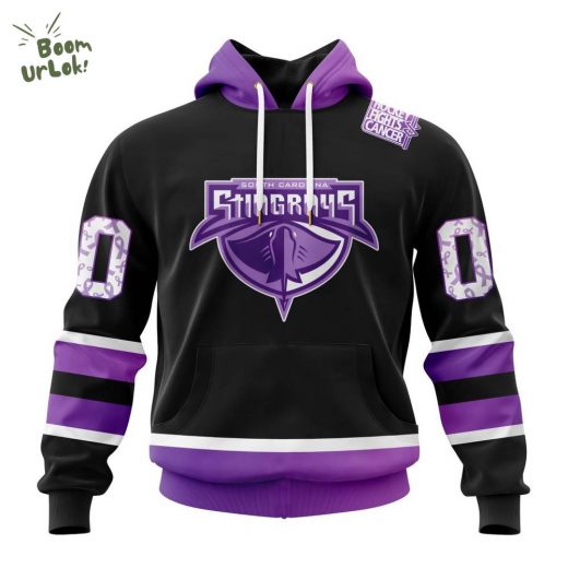 South Carolina Stingrays Hockey Fights Cancer Support Hoodie 2025