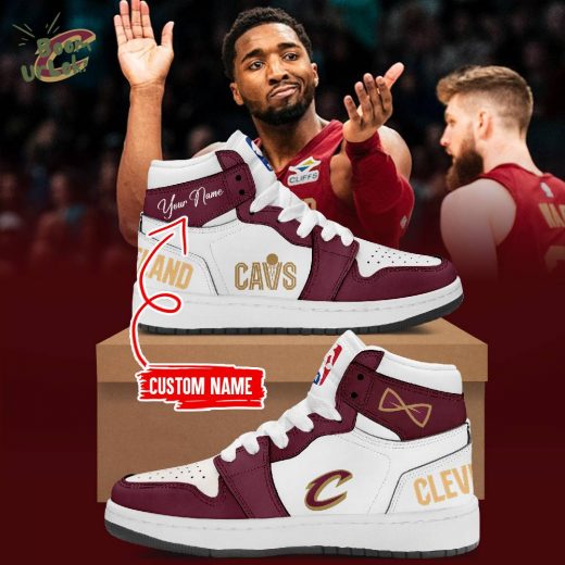 Special Edition Cleveland Cavaliers AJ1 Sneakers Custom name