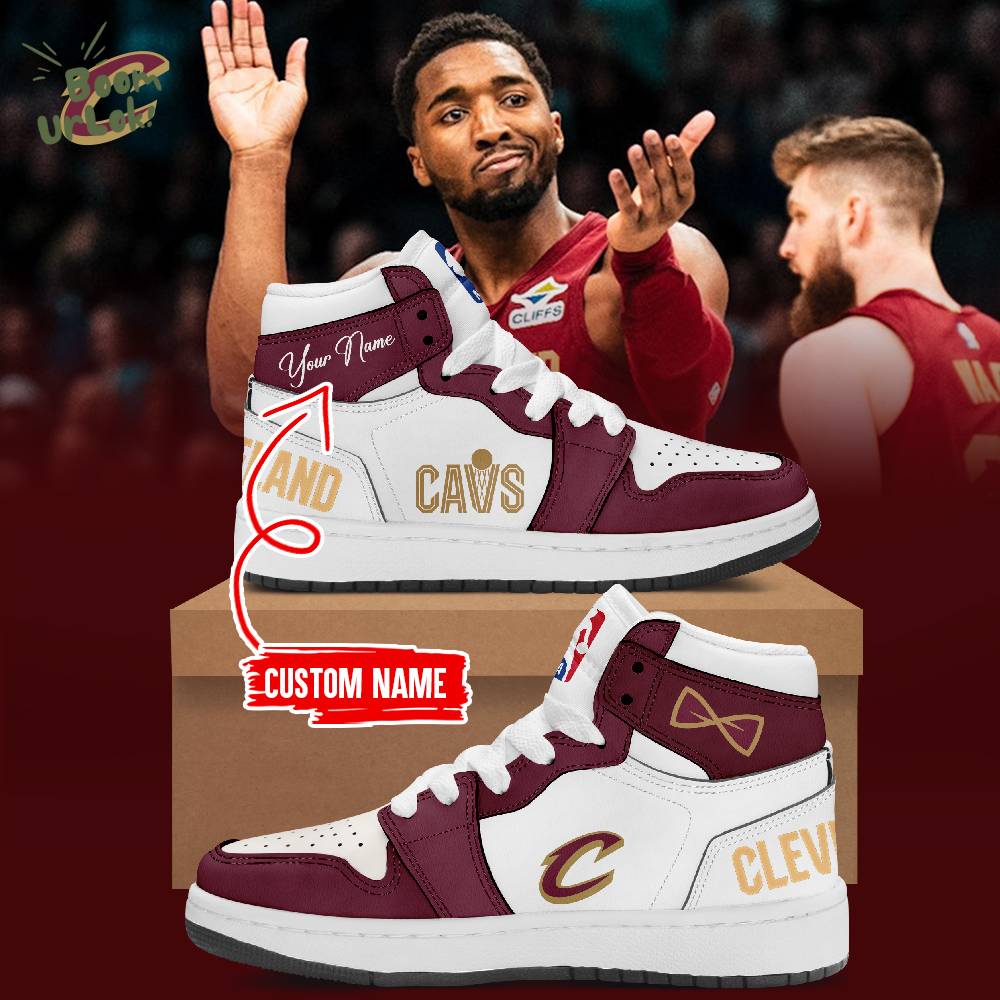 Special Edition Cleveland Cavaliers AJ1 Sneakers Custom name Special Edition Cleveland Cavaliers AJ1 Sneakers Custom name