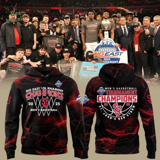 St. John’s Men’s Basketball 2025 Big East Tournament Championship Hoodie