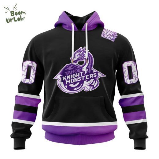 Tahoe Knight Monsters Hockey Fights Cancer Rare Edition Hoodie 2025