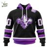 Worcester Railers Cancer Support Pink Ribbon Hoodie 2025