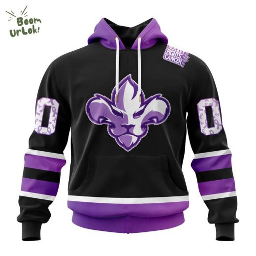 Trois-Rivières Lions Hockey Fights Cancer Charity Edition Hoodie 2025