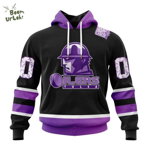 Tulsa Oilers Special Edition Cancer Awareness Hoodie 2025
