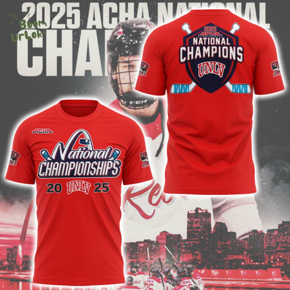 UNLV 2025 ACHA NATIONAL CHAMPIONS T-Shirt UNLV 2025 ACHA NATIONAL CHAMPIONS T-Shirt