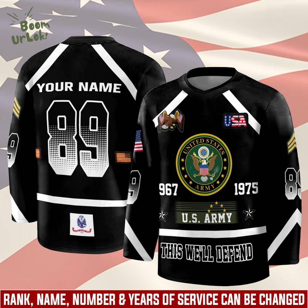 U.S ARMY This well Defend - HOCKEY JERSEY U.S ARMY This well Defend - HOCKEY JERSEY
