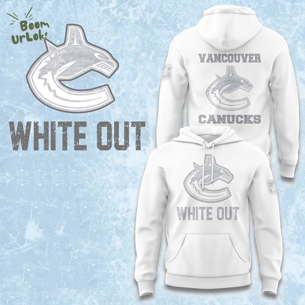 Vancouver Canucks White Out Hoodie Vancouver Canucks White Out Hoodie