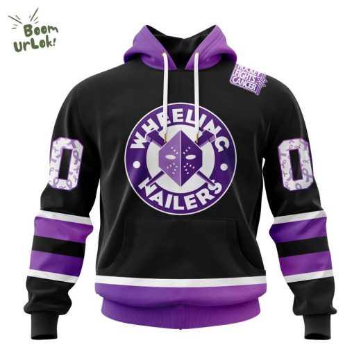 Wheeling Nailers Hockey Fights Cancer Awareness Hoodie 2025
