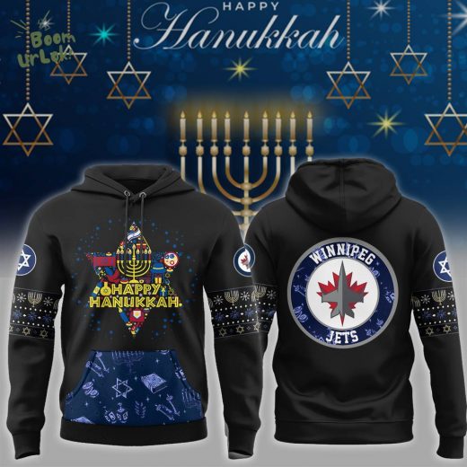 Winnipeg Jets Hoodie 2025 New Happy Hanukkah