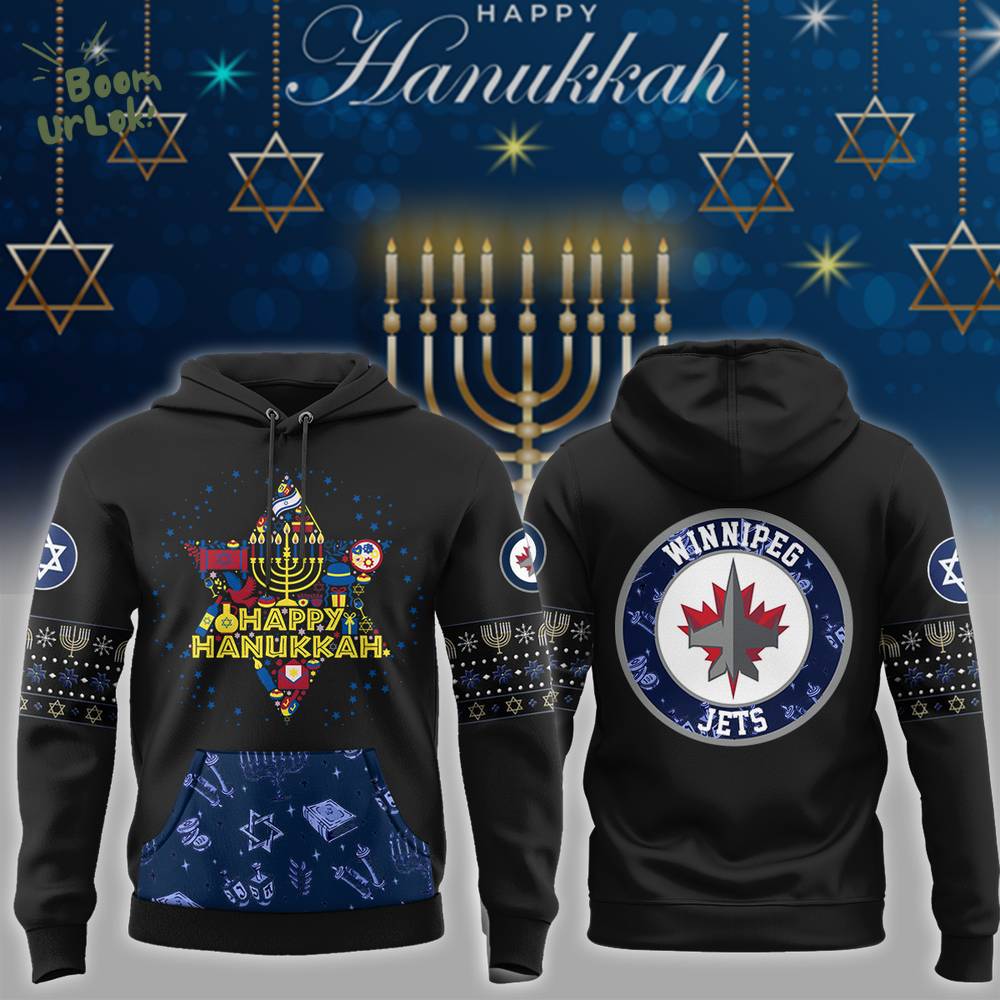 Winnipeg Jets Hoodie 2025 New Happy Hanukkah Winnipeg Jets Hoodie 2025 New Happy Hanukkah