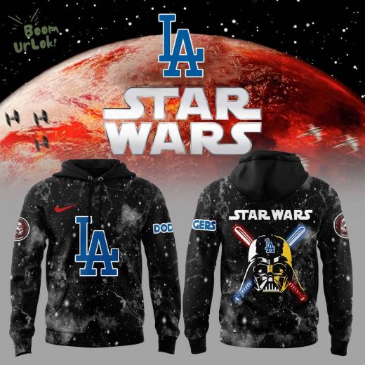 Los Angeles Dodgers x Star War Black Sky Hoodie