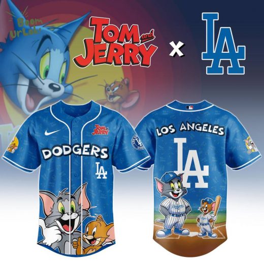 Los Angeles Dodgers x Tom And Jerry Special Edition Baseball Jersey
