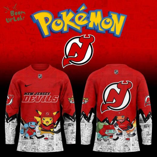 New Jersey Devils x Pokémon New Hockey Jersey