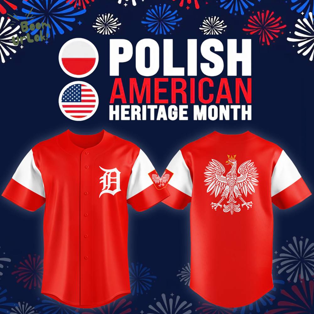 2025 Detroit Tigers Polish American Heritage Jersey 2025 Detroit Tigers Polish American Heritage Jersey