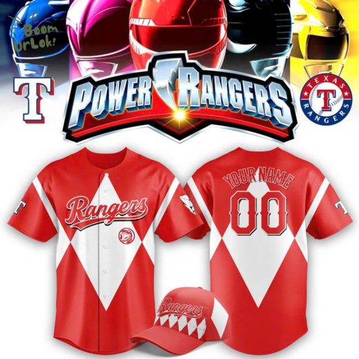 2025 Power Rangers Night Custom Baseball Jersey
