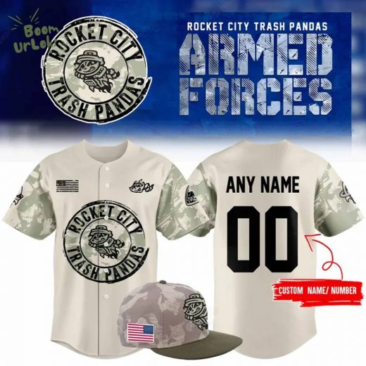 2025 Rocket City Trash Pandas Armed Forces Jersey