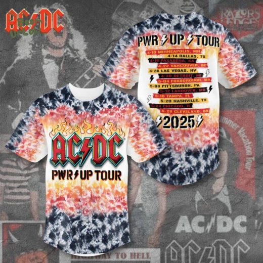 AC/DC Power Up Tour 2025 Baseball Jersey