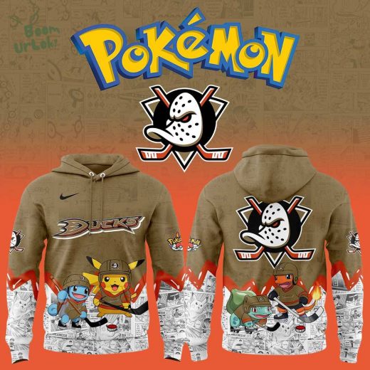 Anaheim Ducks x Pokémon New Hoodie
