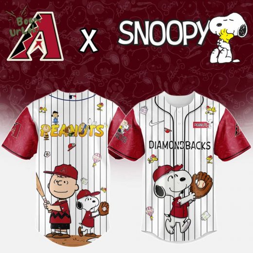 Arizona Diamondbacks MLB “75th Anniversary of Peanuts” Snoopy Special Edition Jersey