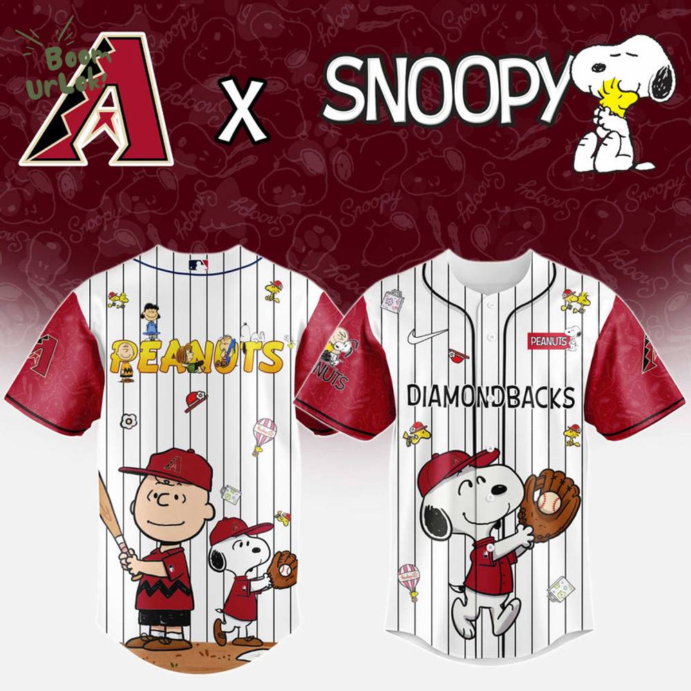 Arizona Diamondbacks MLB “75th Anniversary of Peanuts” Snoopy Special Edition Jersey Arizona Diamondbacks MLB “75th Anniversary of Peanuts” Snoopy Special Edition Jersey