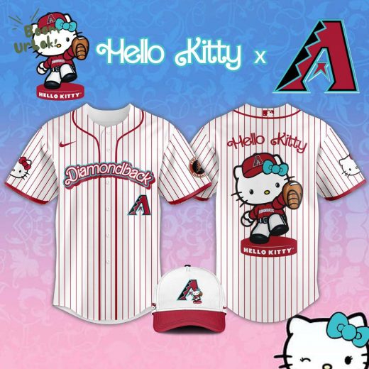 Arizona Diamondbacks MLB x Hello Kitty Night Jersey Editions Limited
