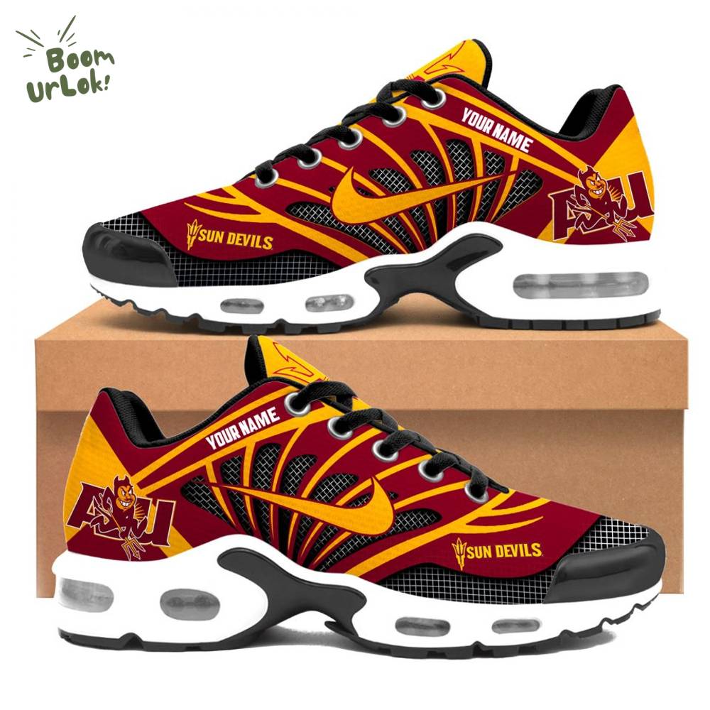 Arizona State Sun Devil Nike Air Max Shoes Custom Name For True Fan Arizona State Sun Devil Nike Air Max Shoes Custom Name For True Fan