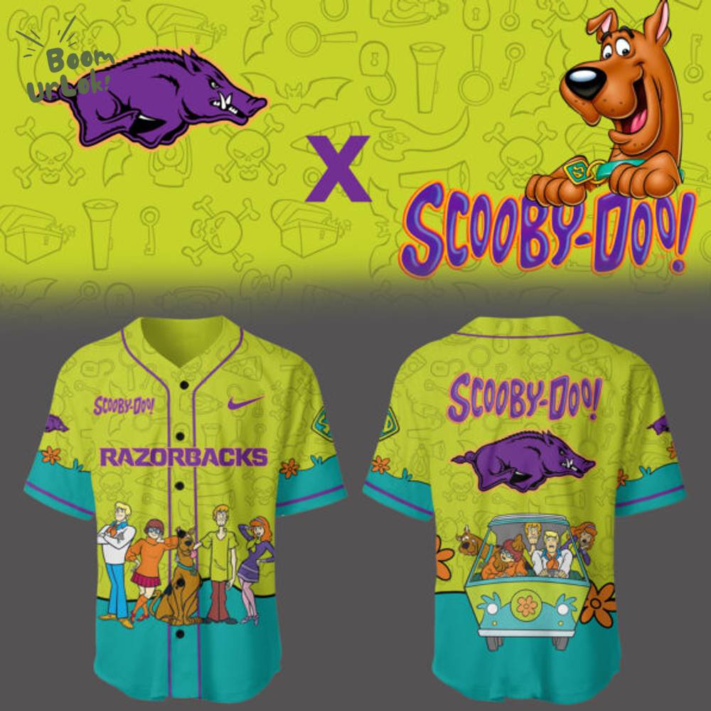 Arkansas Scooby-Doo Baseball Jersey Arkansas Scooby-Doo Baseball Jersey