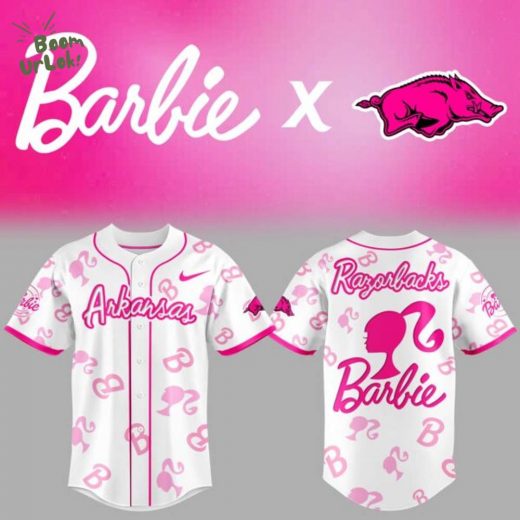 Arkansas x Barbie Night Baseball Jersey