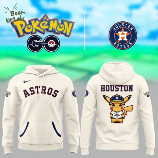 Astros POKEMON Pikachu White Hoodie – Special Edition
