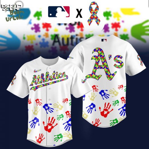 Athletics MLB Autism Awareness Special Edition 2025 Baseball Jersey