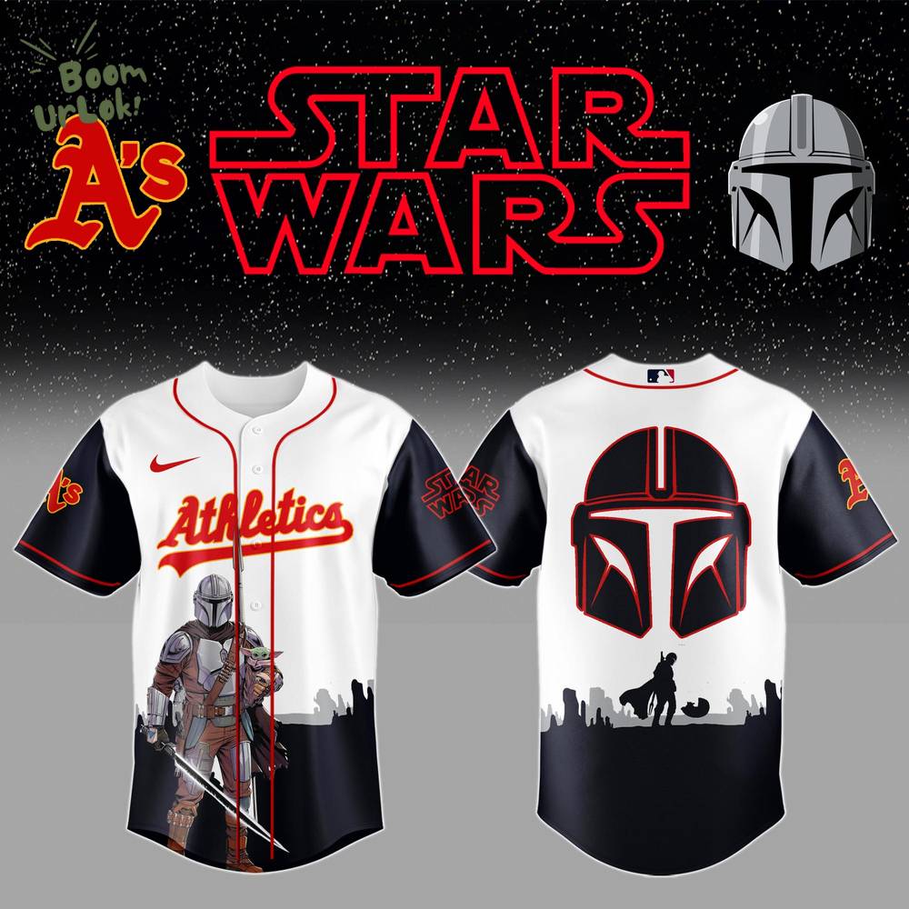 Athletics x Stars Wars The Mandalorian Night Baseball Jersey Editions Limited Athletics x Stars Wars The Mandalorian Night Baseball Jersey Editions Limited