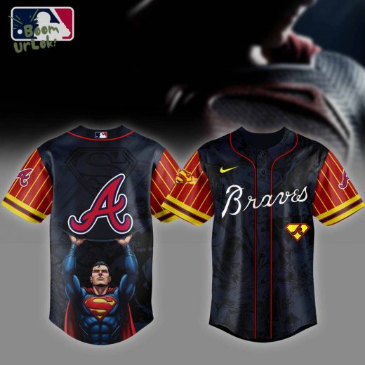 Atlanta Braves MLB x Superman Baseball Jersey Editions Limited 2025