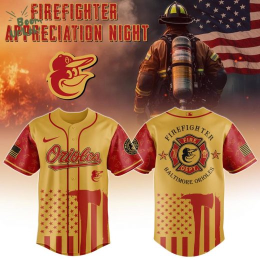Baltimore Orioles MLB x Firefighter Appreciation Night Special Edition Jersey 2025