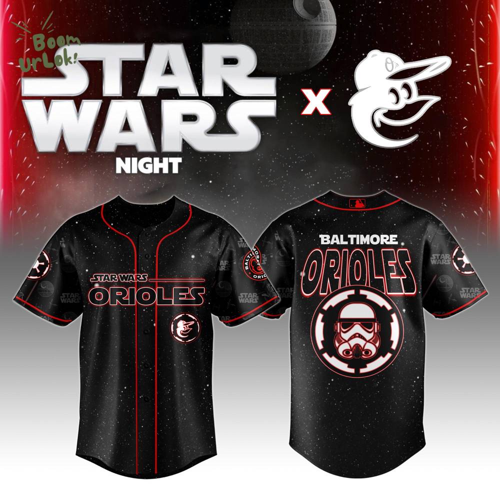 Baltimore Orioles MLB x Star Wars Night Special Edition Baseball Jersey 2025 Baltimore Orioles MLB x Star Wars Night Special Edition Baseball Jersey 2025