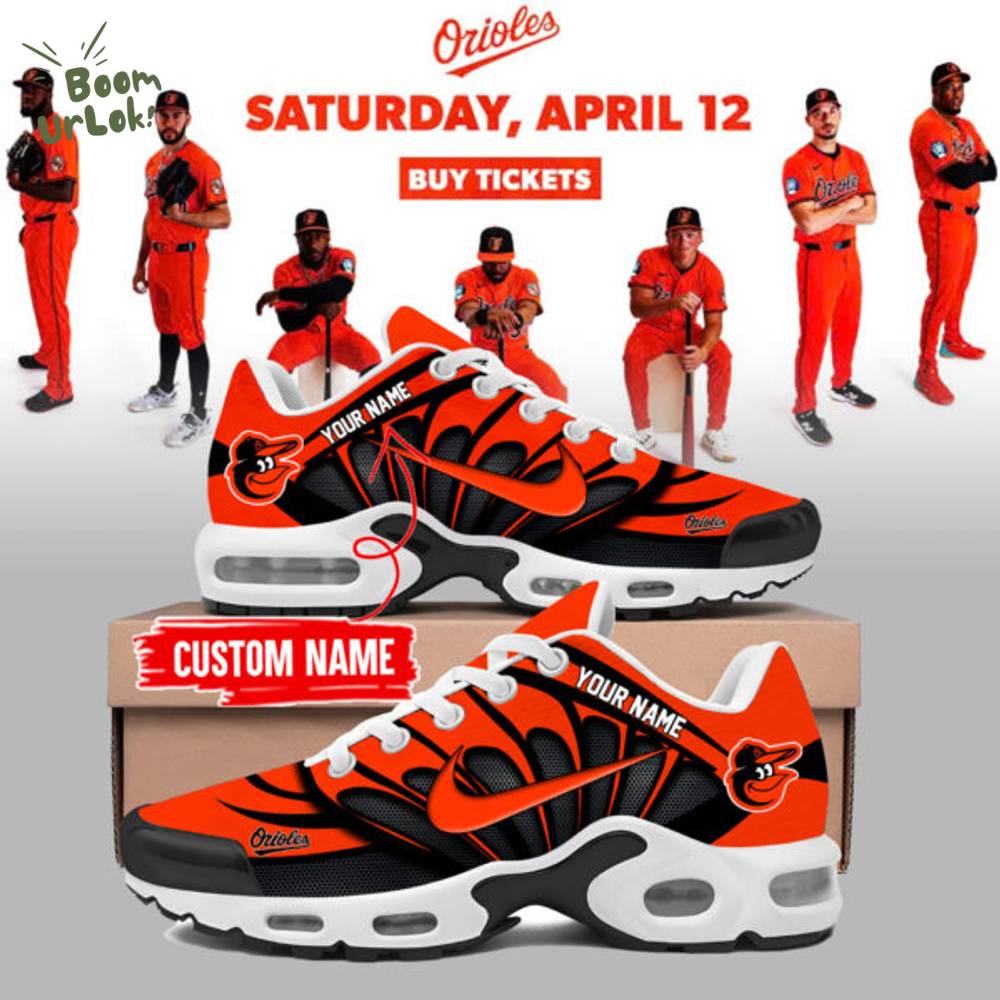 Baltimore Orioles “Orange On Orange” Air Max Sneakers Baltimore Orioles “Orange On Orange” Air Max Sneakers