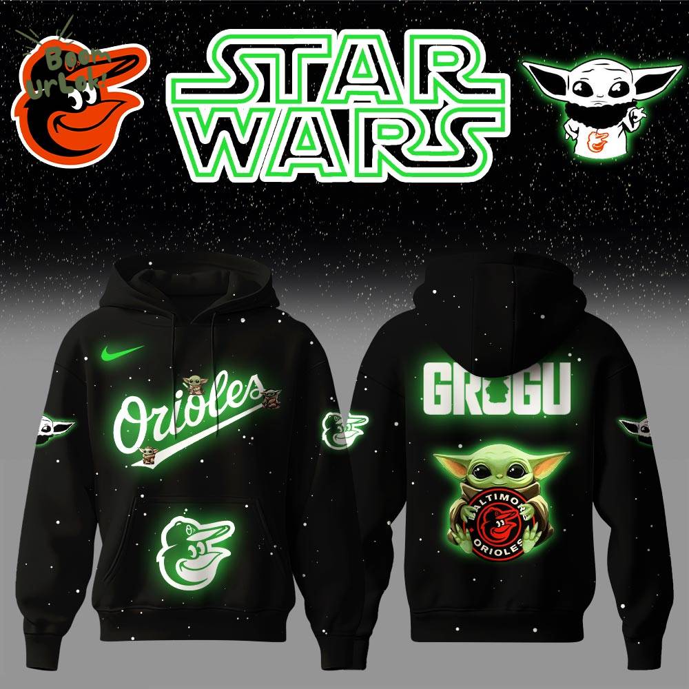 Baltimore Orioles x Stars Wars Baby Yoda Game Night Hoodie Editions Limited Baltimore Orioles x Stars Wars Baby Yoda Game Night Hoodie Editions Limited