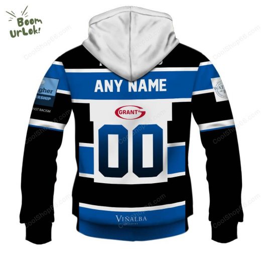 Bath Rugby Gallagher Premiership Home Jersey Style Hoodie