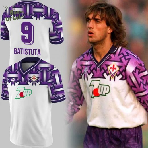 Batistuta – Fiorentina’s 1992/93 Away Kit Limited Edition Jersey