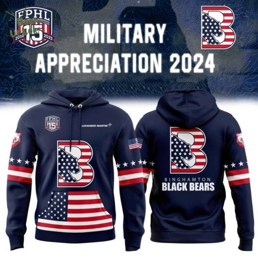 Binghamton Black Bears “Veterans x Active Duty Military Personnel” 2025 Limited Hoodie