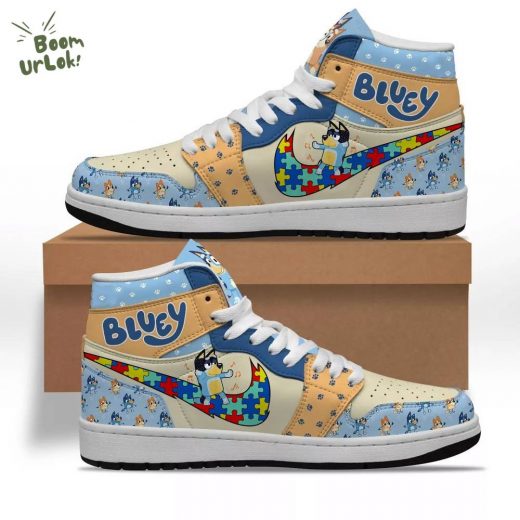Bluey Autism  Air Jordan 1 Shoes