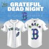 Washington Nationals Grateful Dead Night Baseball Jersey Flat Cap Set