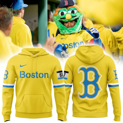 Boston Red Sox Nike Yellow Hoodie – 2025 Edition