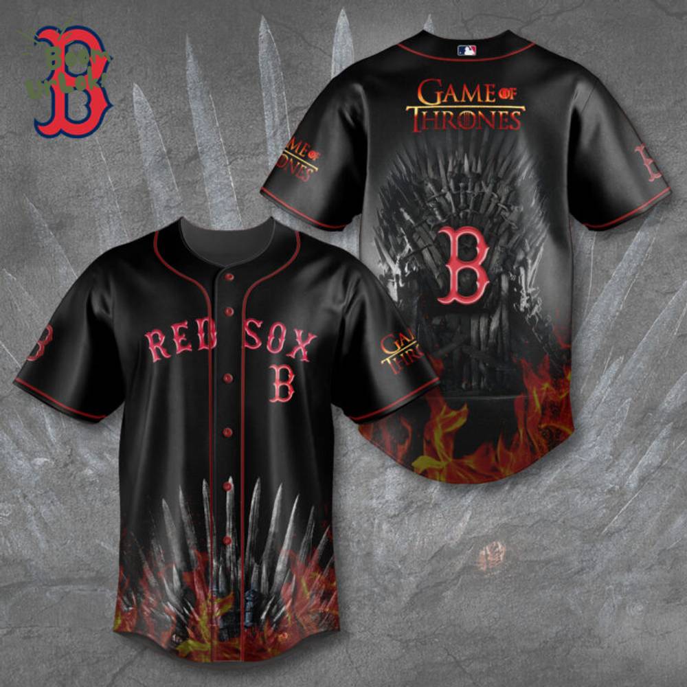Boston Red Sox x Game of Thrones Baseball Jersey Boston Red Sox x Game of Thrones Baseball Jersey